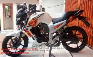 Yamaha Byson Skull merah