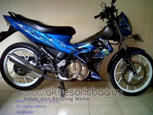 suzuki satria monster biru c