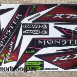 Jual Striping Motor Kawasaki KLX 150 motif Monster Energy Variasi mp