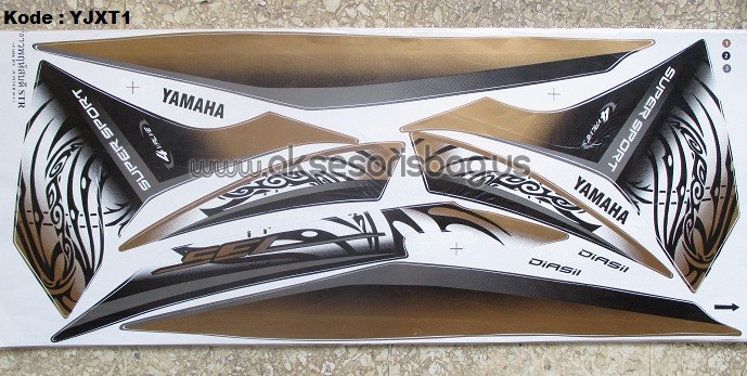 Jual Striping Motor Yamaha Jupiter MX 135 motif Tribal b