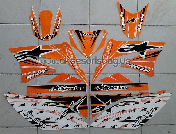 Jual Striping Motor Kawasaki KLX 150 Alpinestars e