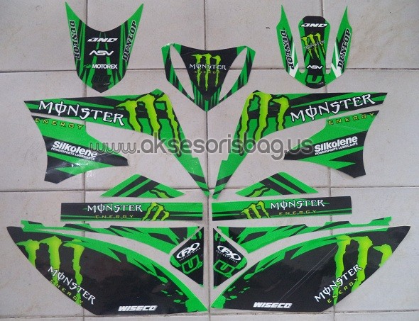 Jual Striping Motor Kawasaki KLX 150 Monster Energy FX eh