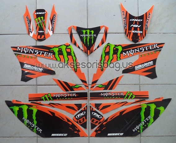 Jual Striping Motor Kawasaki KLX 150 Monster Energy FX eo