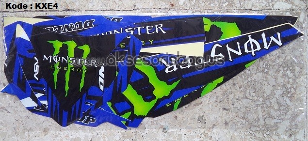 Jual Striping Motor Kawasaki KLX 150 Monster Energy FX b