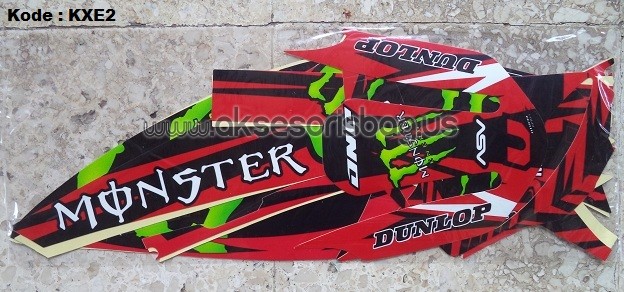Jual Striping Motor Kawasaki KLX 150 Monster Energy FX m