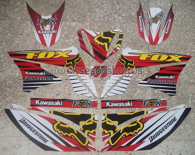 Jual Striping Motor Kawasaki KLX 150 Fox New m