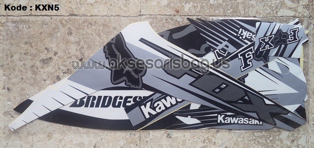 Jual Striping Motor Kawasaki KLX 150 Fox New gr