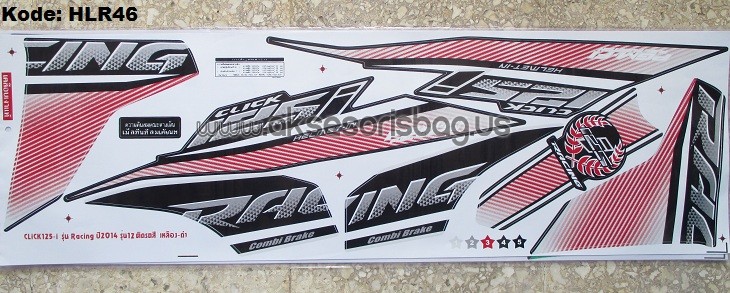 Jual Striping Motor Honda Click 125i Racing Thailand 2014 p