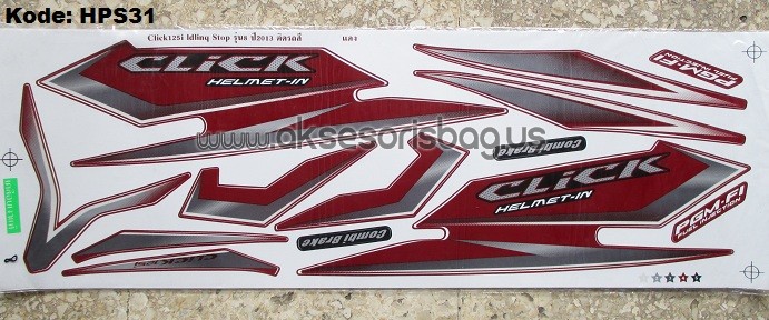 Jual Striping Motor Honda Click 125i ISS Thailand 2013 m