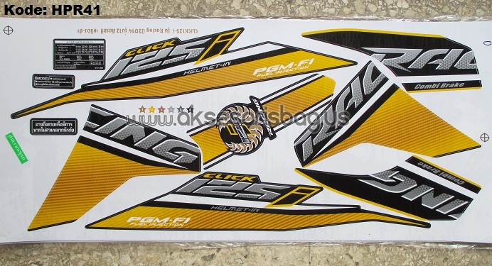 Jual Striping Motor Honda Click 125i Racing Thailand 2014 k