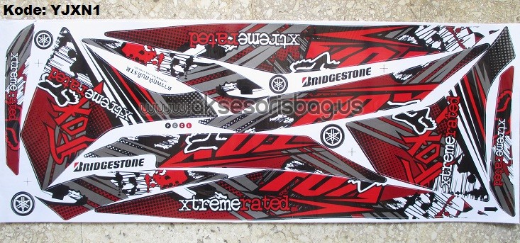 Jual Striping Motor Yamaha Jupiter MX 135 Fox XtremeRated m