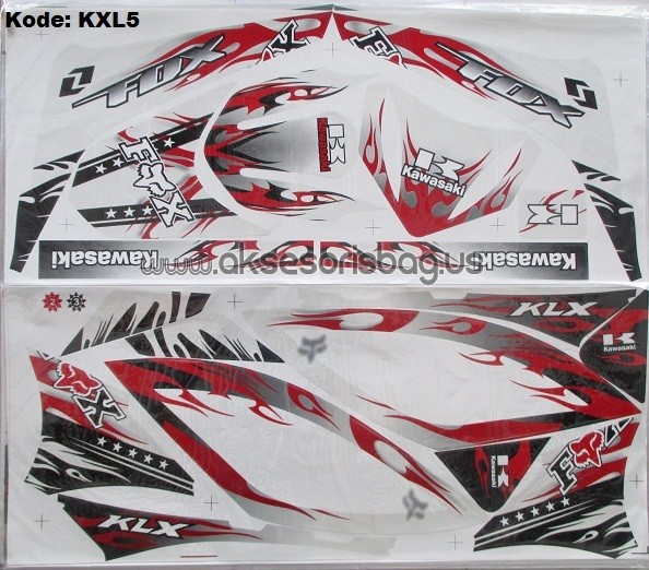Jual Striping Motor Kawasaki KLX 150 Fox 2015 Tribal p