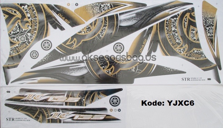 Jual Striping Motor Yamaha Jupiter MX LC 135 New 2015 Variasi he