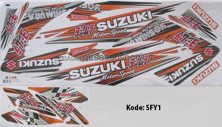 Jual Striping Motor Suzuki Satria F150 Yoshimura Variasi s