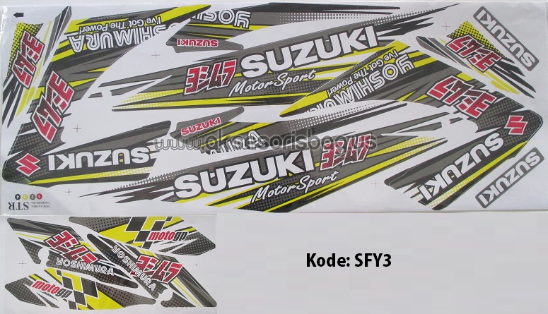 Jual Striping Motor Suzuki Satria F150 Yoshimura Variasi se