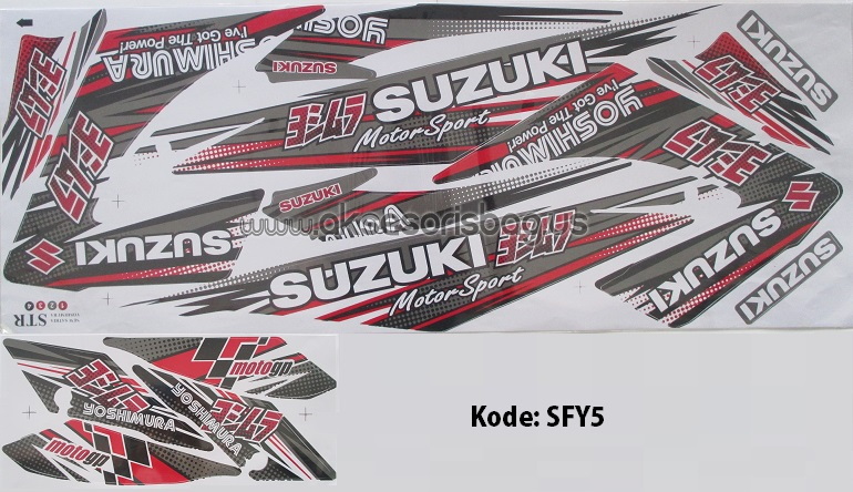Jual Striping Motor Suzuki Satria F150 Yoshimura Variasi se