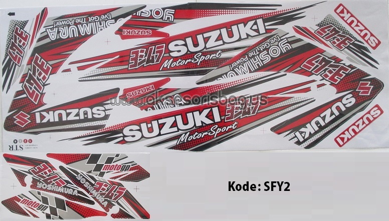 Jual Striping Motor Suzuki Satria F150 Yoshimura Variasi ert