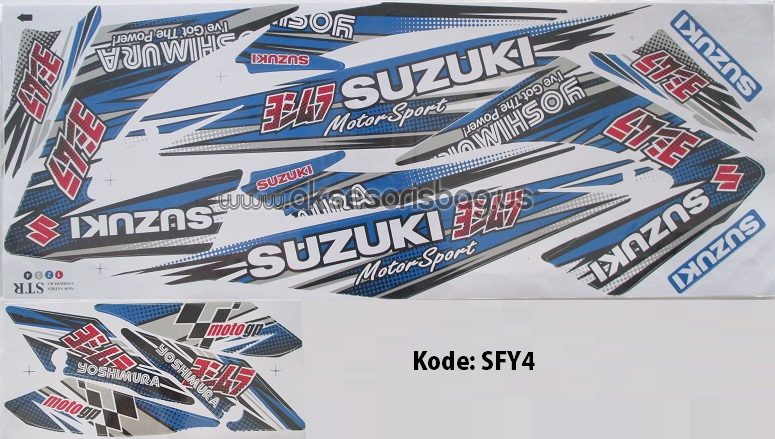 Jual Striping Motor Suzuki Satria F150 Yoshimura Variasi ew